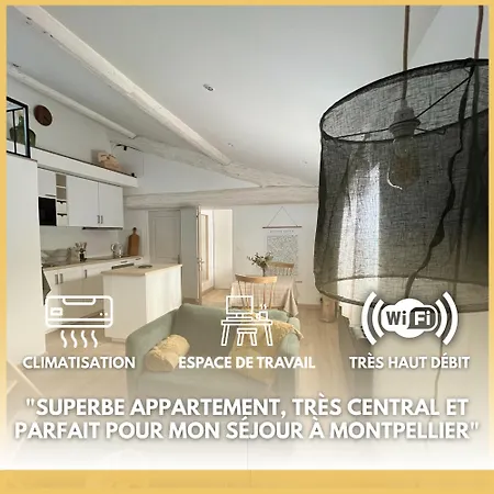Appartement Laissac - Centre Ville - Wifi Montpellier Exterior photo